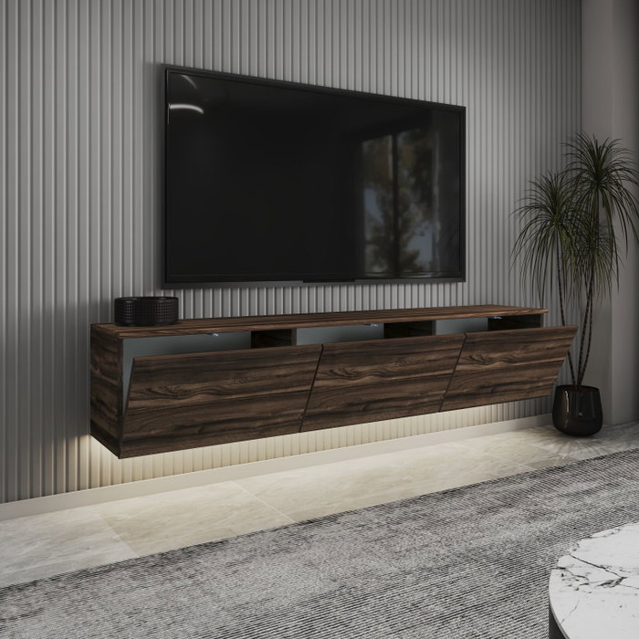 Hanah Home Mueble para TV Neon - Chestnut Hanah Home Mueble para TV Neon - Chestnut
